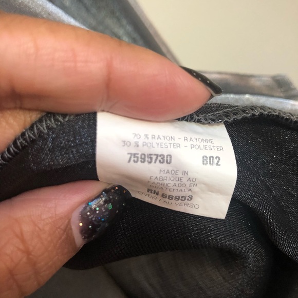 Joan Leslie 14 P silver  button up blouse - Picture 3 of 5